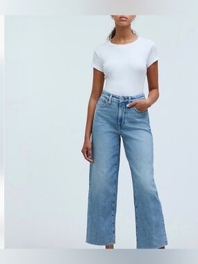 NWOT Madewell the perfect vintage Wide Leg  crop Jeans